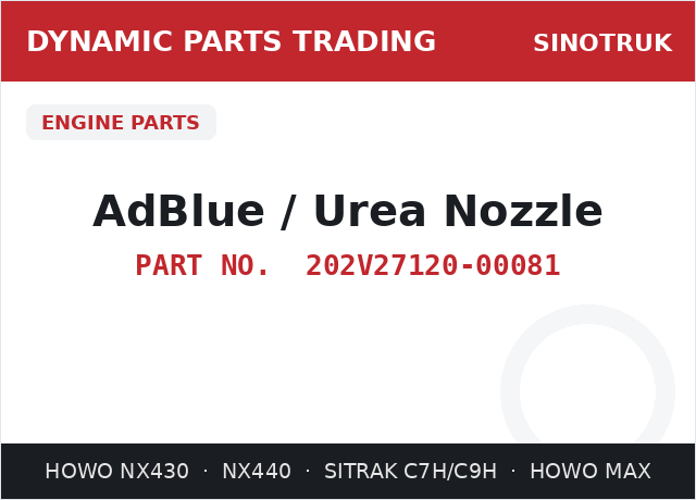 AdBlue / Urea Nozzle