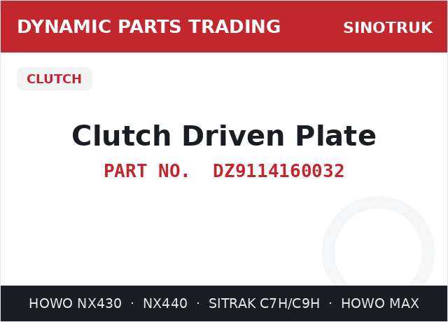 Clutch Driven Plate