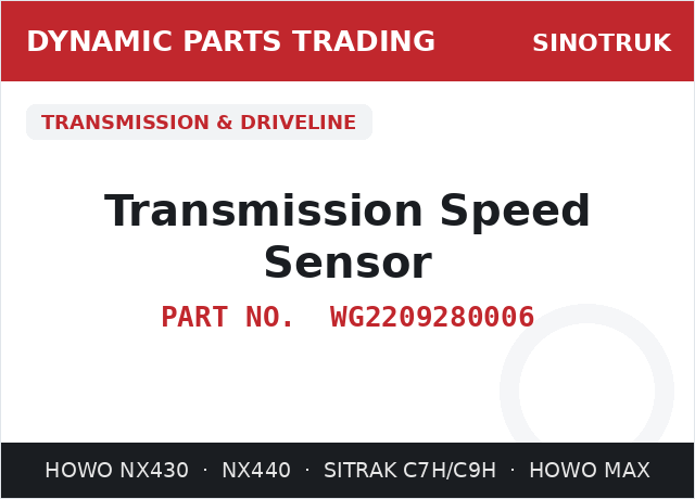 Transmission Speed Sensor