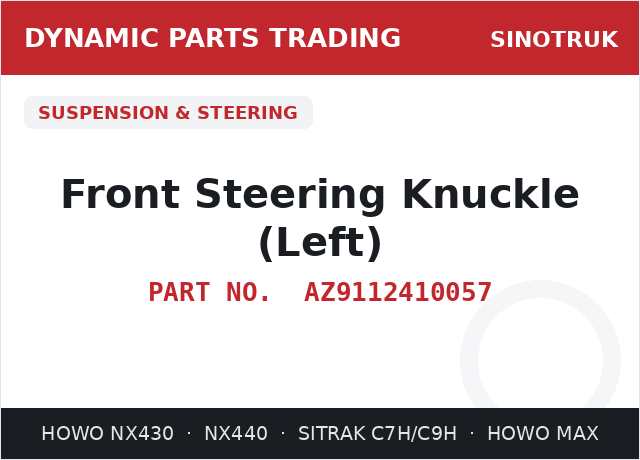 Front Steering Knuckle (Left)