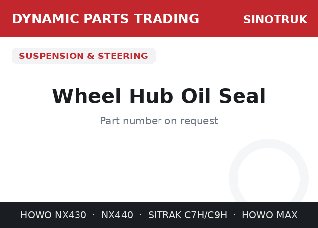Wheel Hub Oil Seal