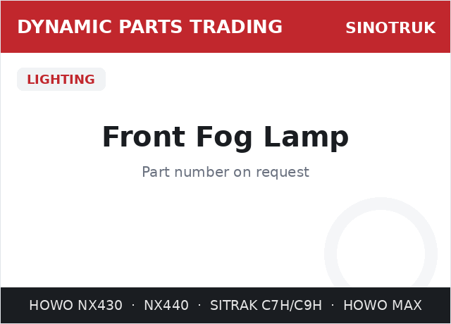 Front Fog Lamp