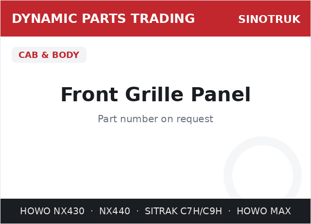 Front Grille Panel