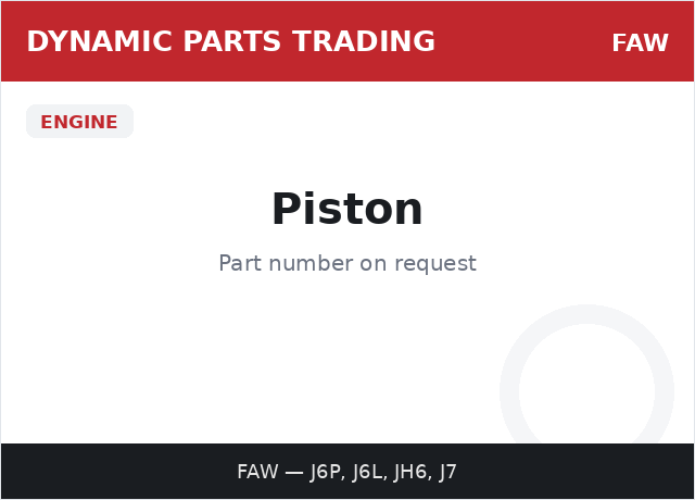 Piston — FAW