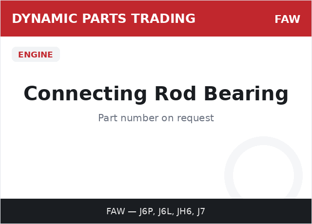 Connecting Rod Bearing — FAW