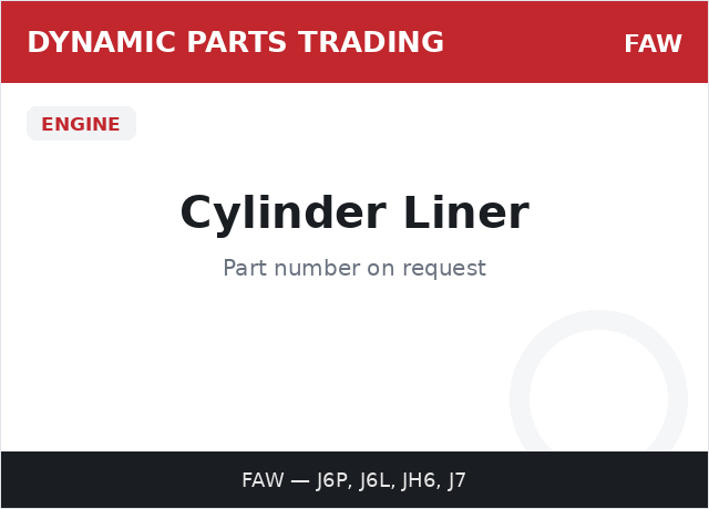 Cylinder Liner — FAW