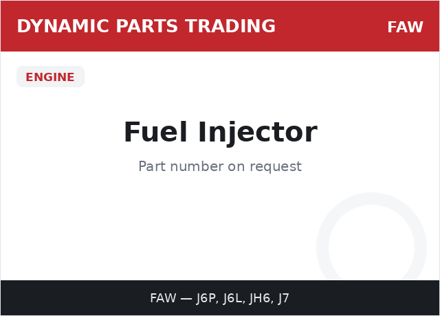 Fuel Injector — FAW