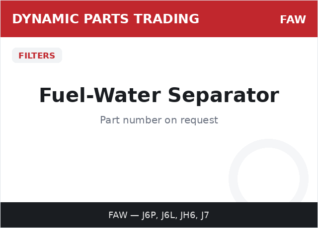 Fuel-Water Separator — FAW