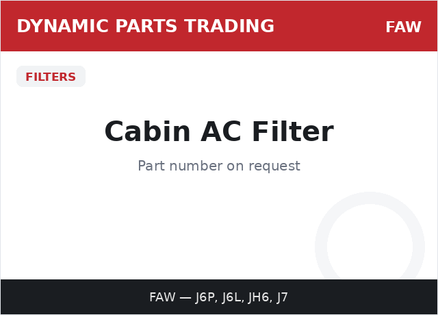 Cabin AC Filter — FAW