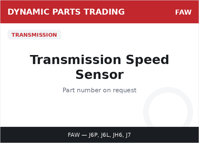 Transmission Speed Sensor — FAW
