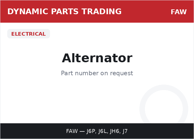 Alternator — FAW
