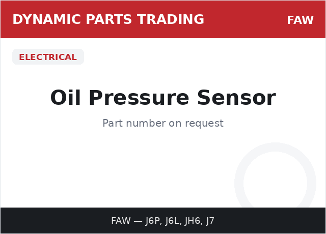 Oil Pressure Sensor — FAW