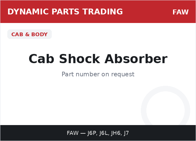 Cab Shock Absorber — FAW