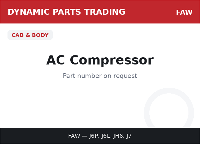 AC Compressor — FAW