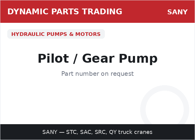 Pilot / Gear Pump — SANY