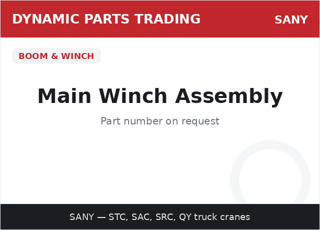 Main Winch Assembly — SANY