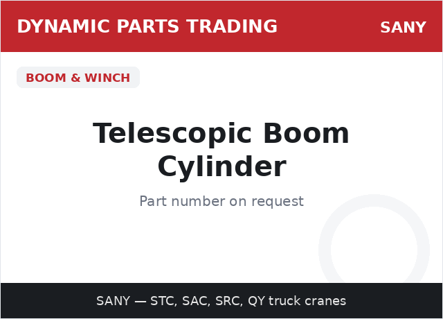 Telescopic Boom Cylinder — SANY