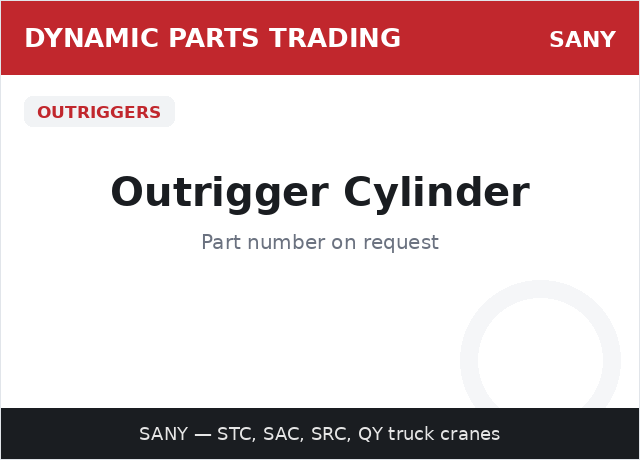 Outrigger Cylinder — SANY
