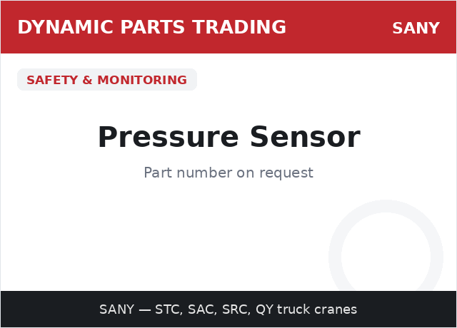 Pressure Sensor — SANY