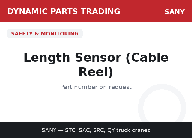 Length Sensor (Cable Reel) — SANY