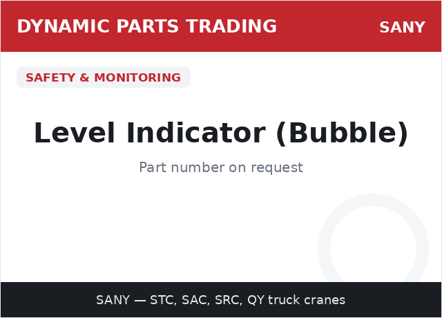 Level Indicator (Bubble) — SANY