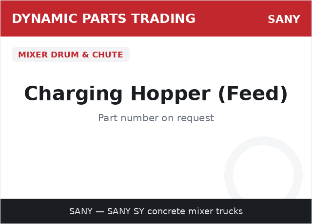 Charging Hopper (Feed) — SANY