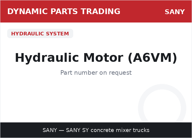 Hydraulic Motor (A6VM) — SANY
