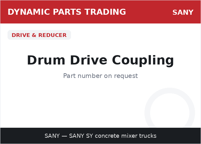Drum Drive Coupling — SANY