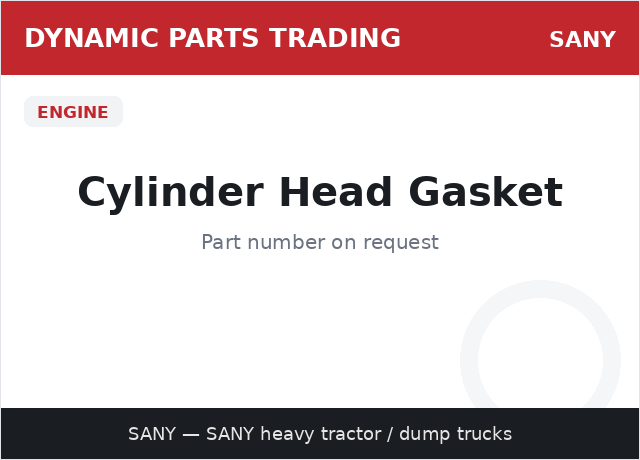 Cylinder Head Gasket — SANY