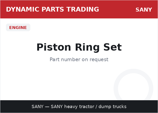 Piston Ring Set — SANY