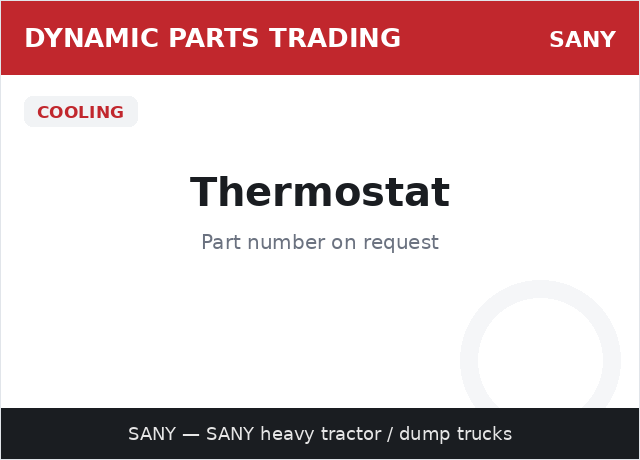 Thermostat — SANY