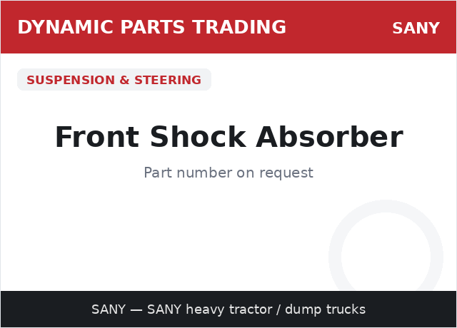 Front Shock Absorber — SANY