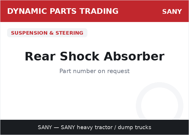 Rear Shock Absorber — SANY