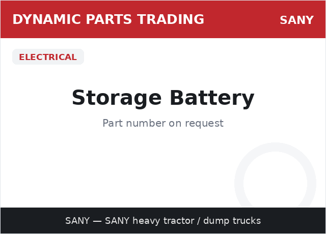 Storage Battery — SANY