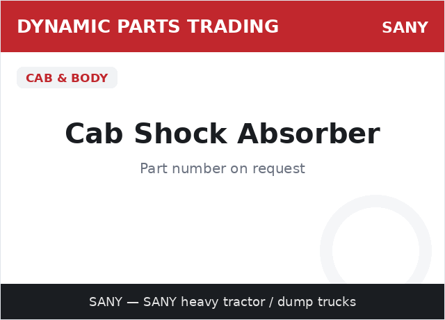 Cab Shock Absorber — SANY