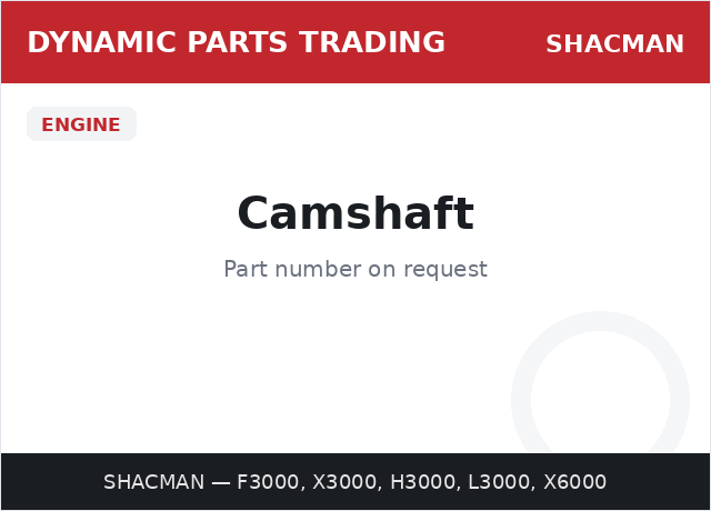 Camshaft — SHACMAN