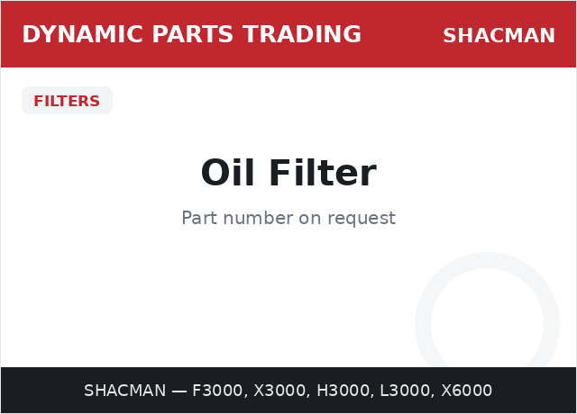 Oil Filter — SHACMAN