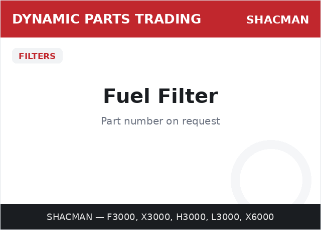 Fuel Filter — SHACMAN