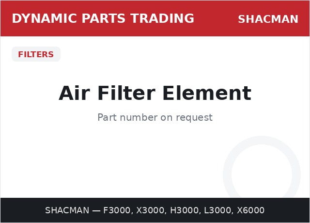 Air Filter Element — SHACMAN