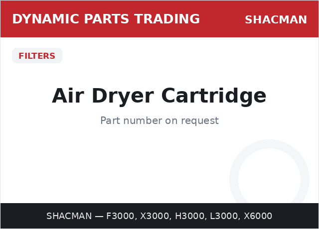 Air Dryer Cartridge — SHACMAN