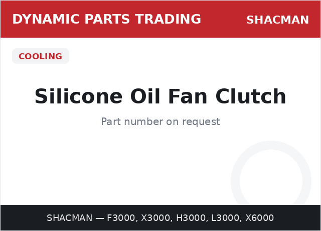 Silicone Oil Fan Clutch — SHACMAN