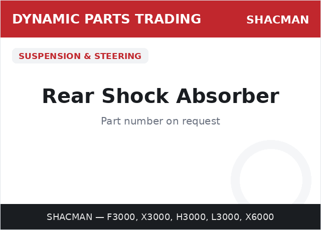 Rear Shock Absorber — SHACMAN
