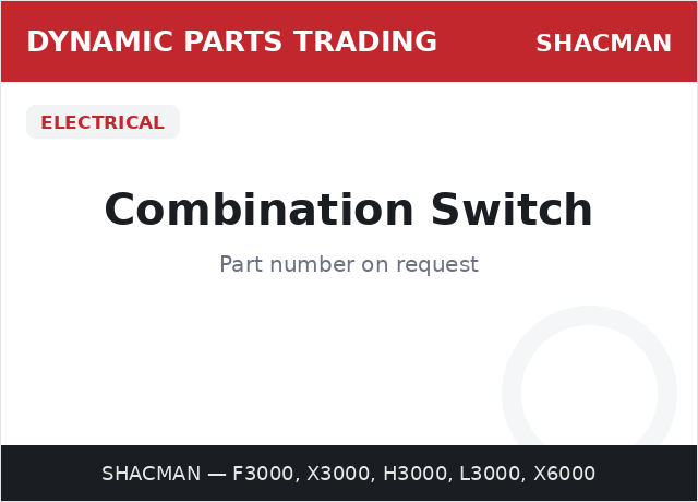 Combination Switch — SHACMAN