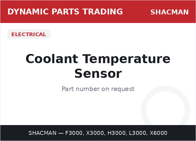 Coolant Temperature Sensor — SHACMAN