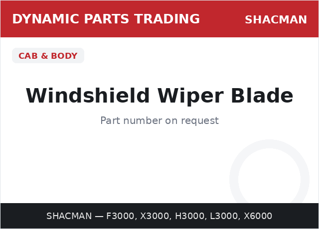 Windshield Wiper Blade — SHACMAN