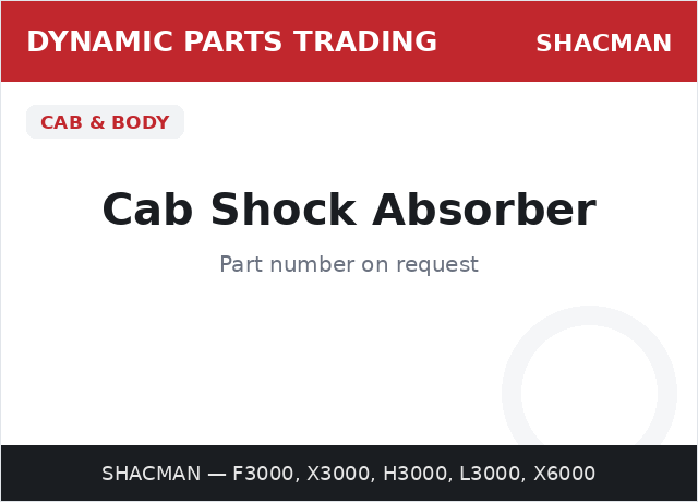 Cab Shock Absorber — SHACMAN