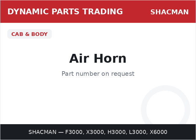 Air Horn — SHACMAN