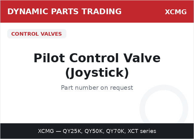Pilot Control Valve (Joystick) — XCMG