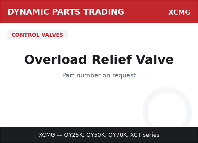 Overload Relief Valve — XCMG