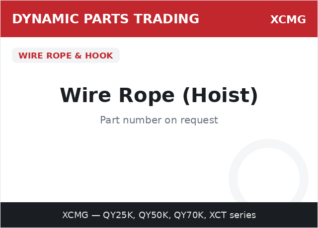 Wire Rope (Hoist) — XCMG